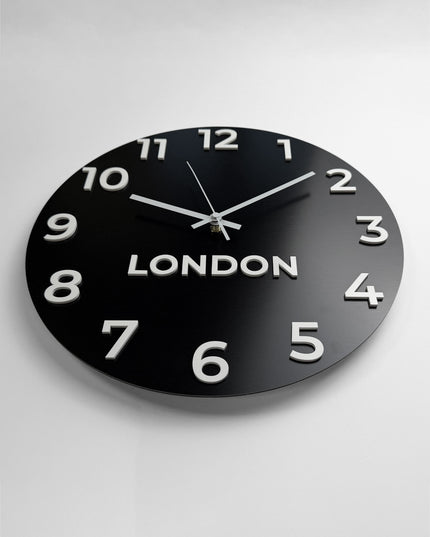 Customisable world clock with custom city name plates by ALUMADESIGNCO, premium time zone wall décor for studios, offices, hotels, and business interiors