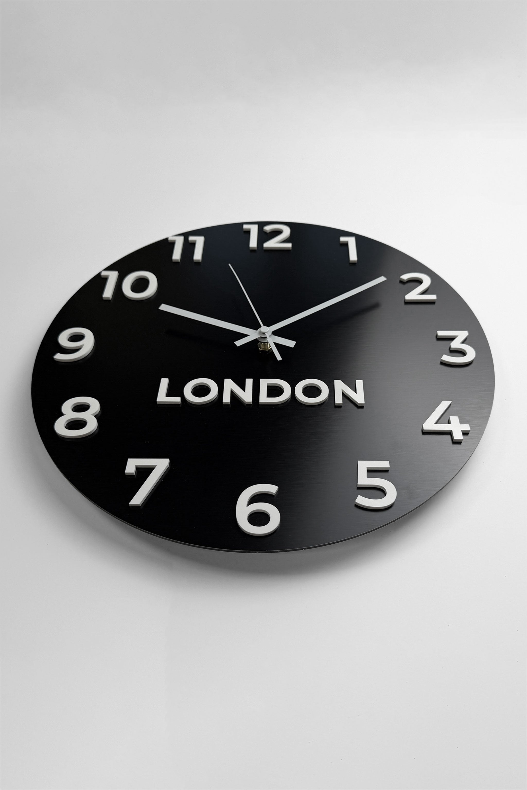Customisable world clock with custom city name plates by ALUMADESIGNCO, premium time zone wall décor for studios, offices, hotels, and business interiors