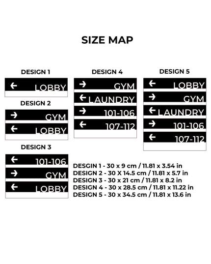 Premium Modern directional wall plaque by ALUMADESIGNCO, stylish wayfinding signage for lobbies, hallways, offices, and hospitality interiors