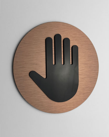 Premium authorized personnel only plaque by ALUMADESIGNCO, modern restricted access sign for hospitality interiors, offices, and commercial spaces