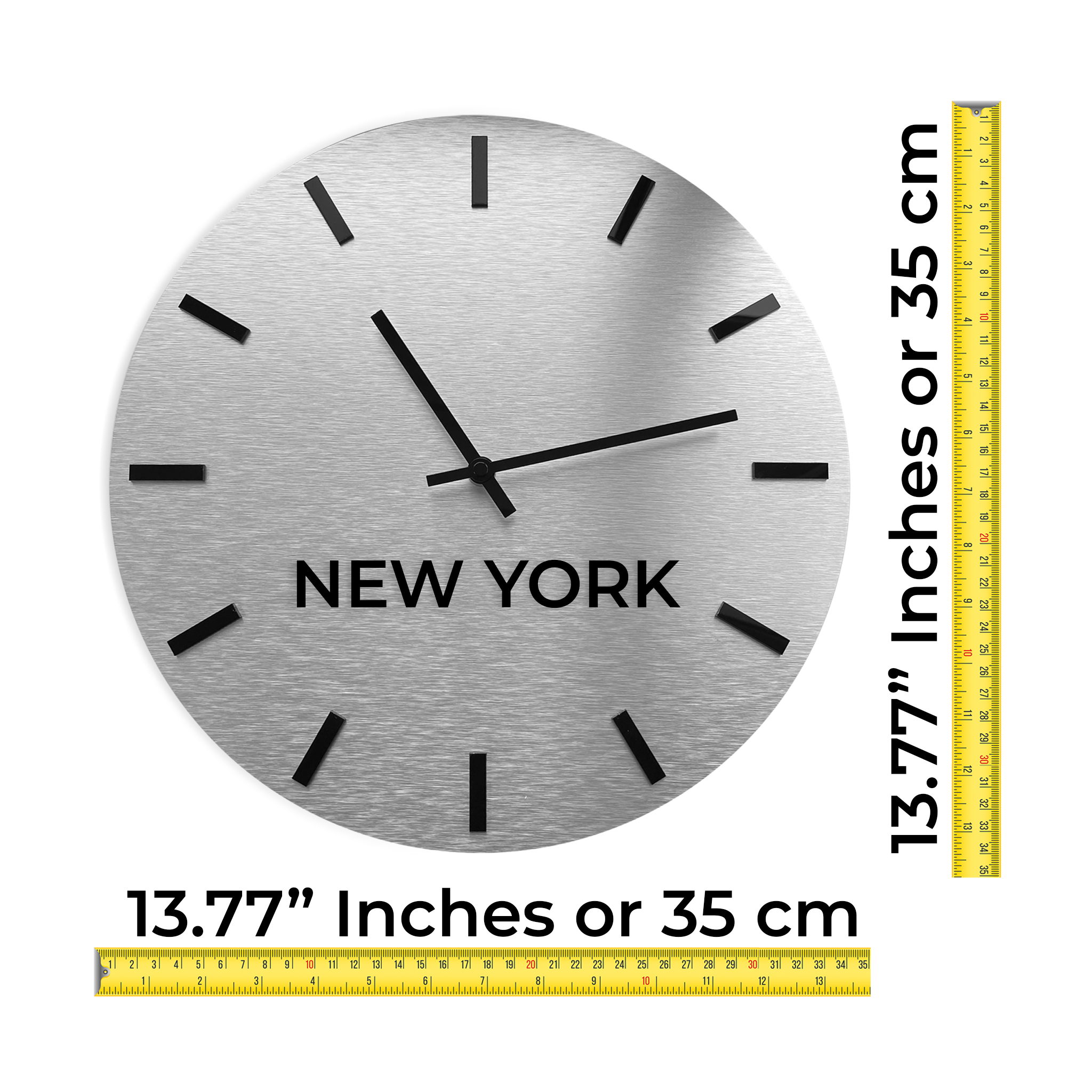 CUSTOMISABLE TIME ZONE WALL CLOCK - ALUMADESIGNCO Door Signs - Custom Door Signs For Business & Office