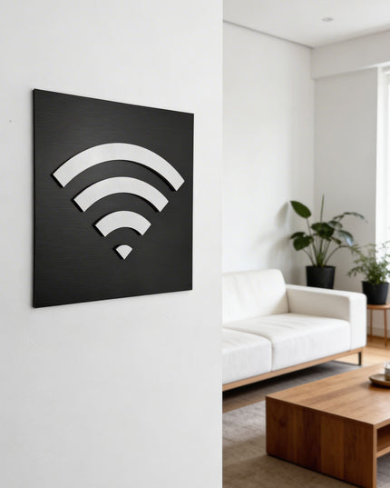 Wifi Sign - ALUMADESIGNCO Door Signs - Custom Door Signs For Business & Office