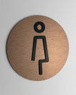 120 x 120 mm / Bronce