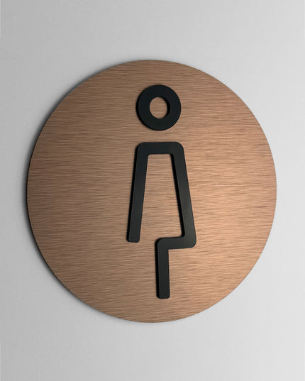 Premium women only door plaque by ALUMADESIGNCO, modern signage for hospitality interiors, offices, salons, spas, and public spaces