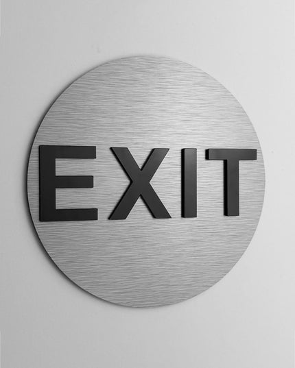 Exit Sign - ALUMADESIGNCO Door Signs - Custom Door Signs For Business & Office