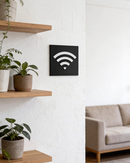 Wifi Sign - ALUMADESIGNCO Door Signs - Custom Door Signs For Business & Office