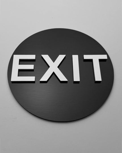 Exit Sign - ALUMADESIGNCO Door Signs - Custom Door Signs For Business & Office