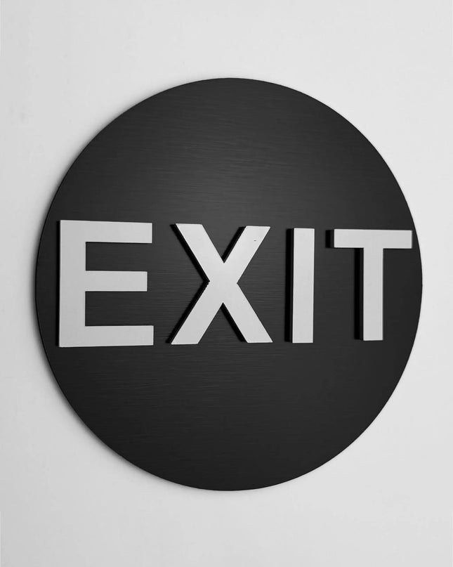 Exit Sign - ALUMADESIGNCO Door Signs - Custom Door Signs For Business & Office