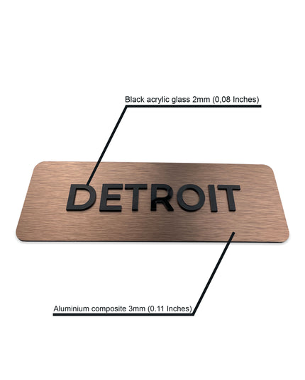 Modern World clock SIgn
