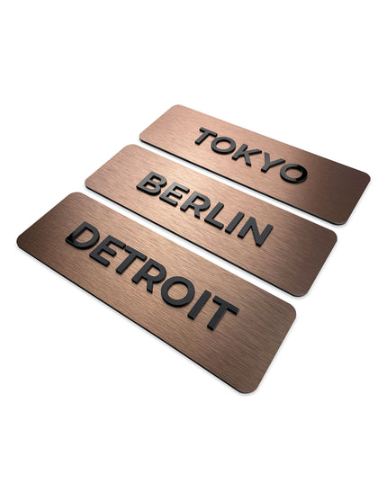 Modern World clock SIgn