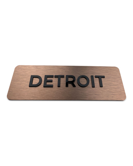 Modern World clock SIgn