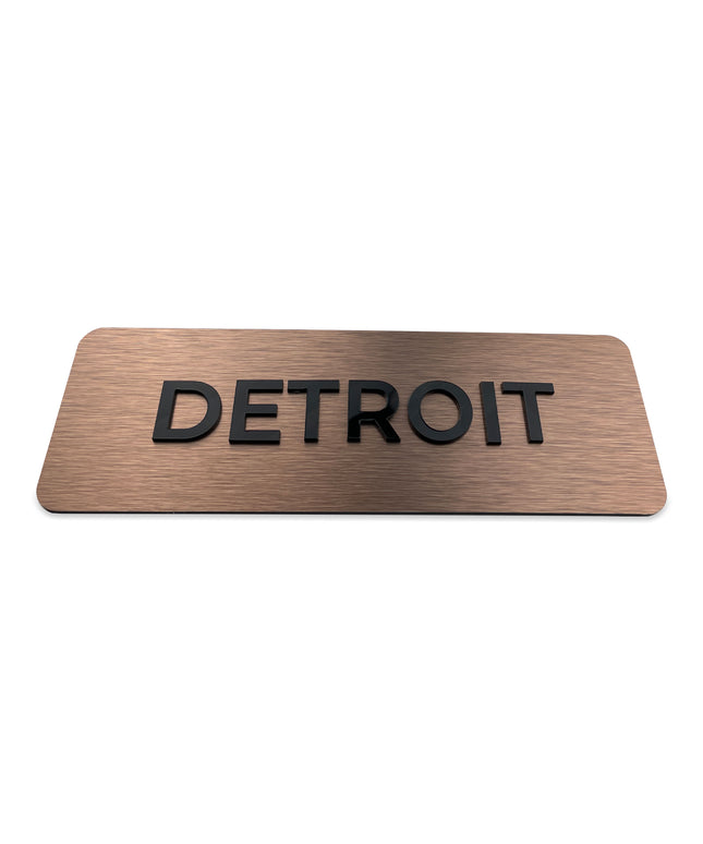Modern World clock SIgn