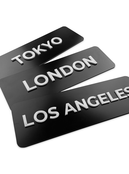 WORLD CLOCK SIGN - ALUMADESIGNCO Door Signs - Custom Door Signs For Business & Office