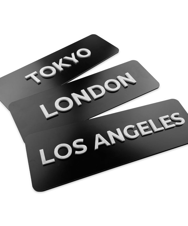 WORLD CLOCK SIGN - ALUMADESIGNCO Door Signs - Custom Door Signs For Business & Office