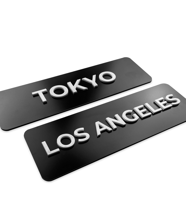 WORLD CLOCK SIGN - ALUMADESIGNCO Door Signs - Custom Door Signs For Business & Office