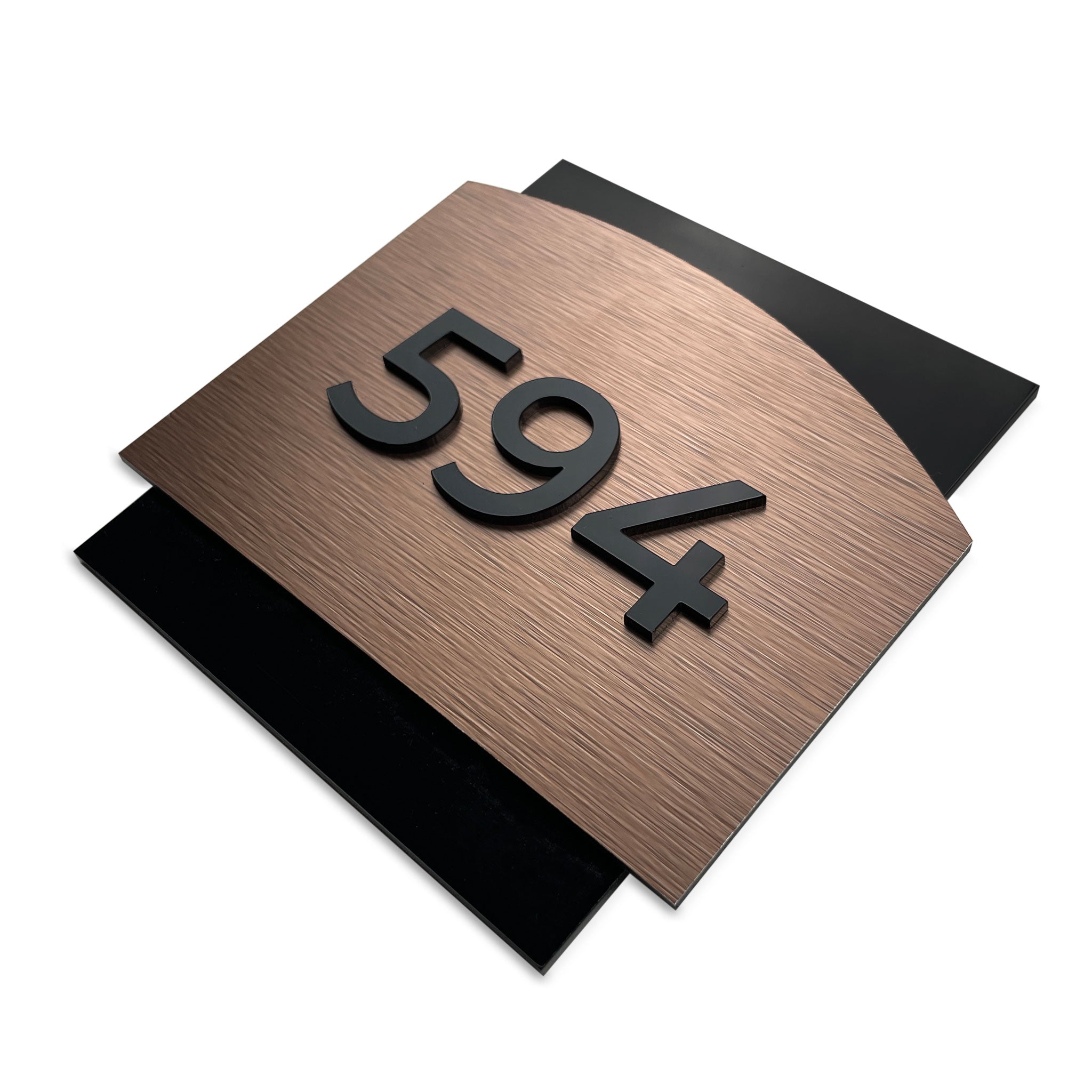 BRONZE LUXURY HOTEL SIGN - ALUMADESIGNCO Door Signs - Custom Door Signs For Business & Office