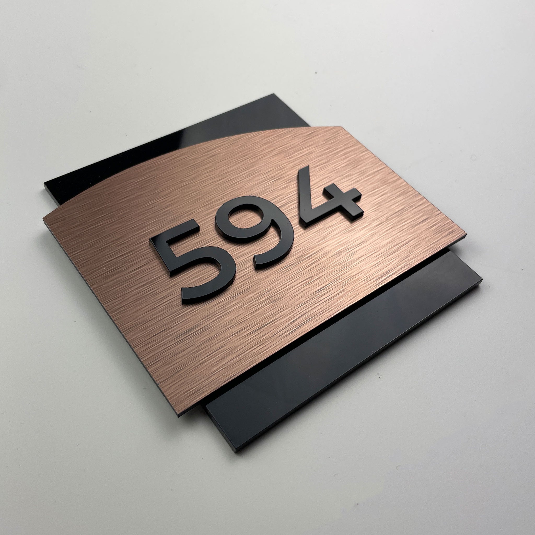 BRONZE LUXURY HOTEL SIGN - ALUMADESIGNCO Door Signs - Custom Door Signs For Business & Office