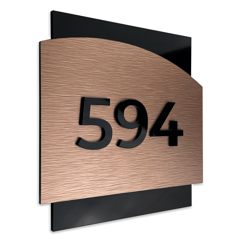 MODERN NUMBERS SIGN | ALUMADESIGNCO Door Signs - Custom Door Signs For ...