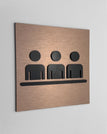 120 x 120 mm / Bronze