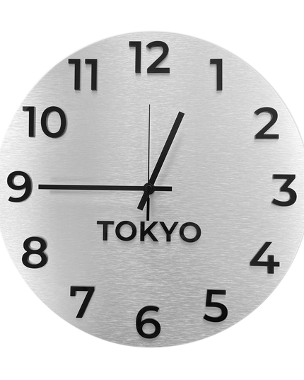 PREMIUM "INTERNATIONAL TIME ZONE WALL CLOCK" - ALUMADESIGNCO Door Signs - Custom Door Signs For Business & Office