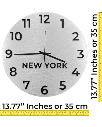 PREMIUM "INTERNATIONAL TIME ZONE WALL CLOCK" - ALUMADESIGNCO Door Signs - Custom Door Signs For Business & Office