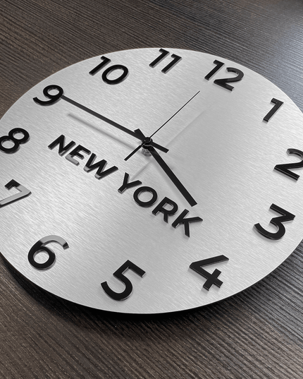 PREMIUM "INTERNATIONAL TIME ZONE WALL CLOCK" - ALUMADESIGNCO Door Signs - Custom Door Signs For Business & Office