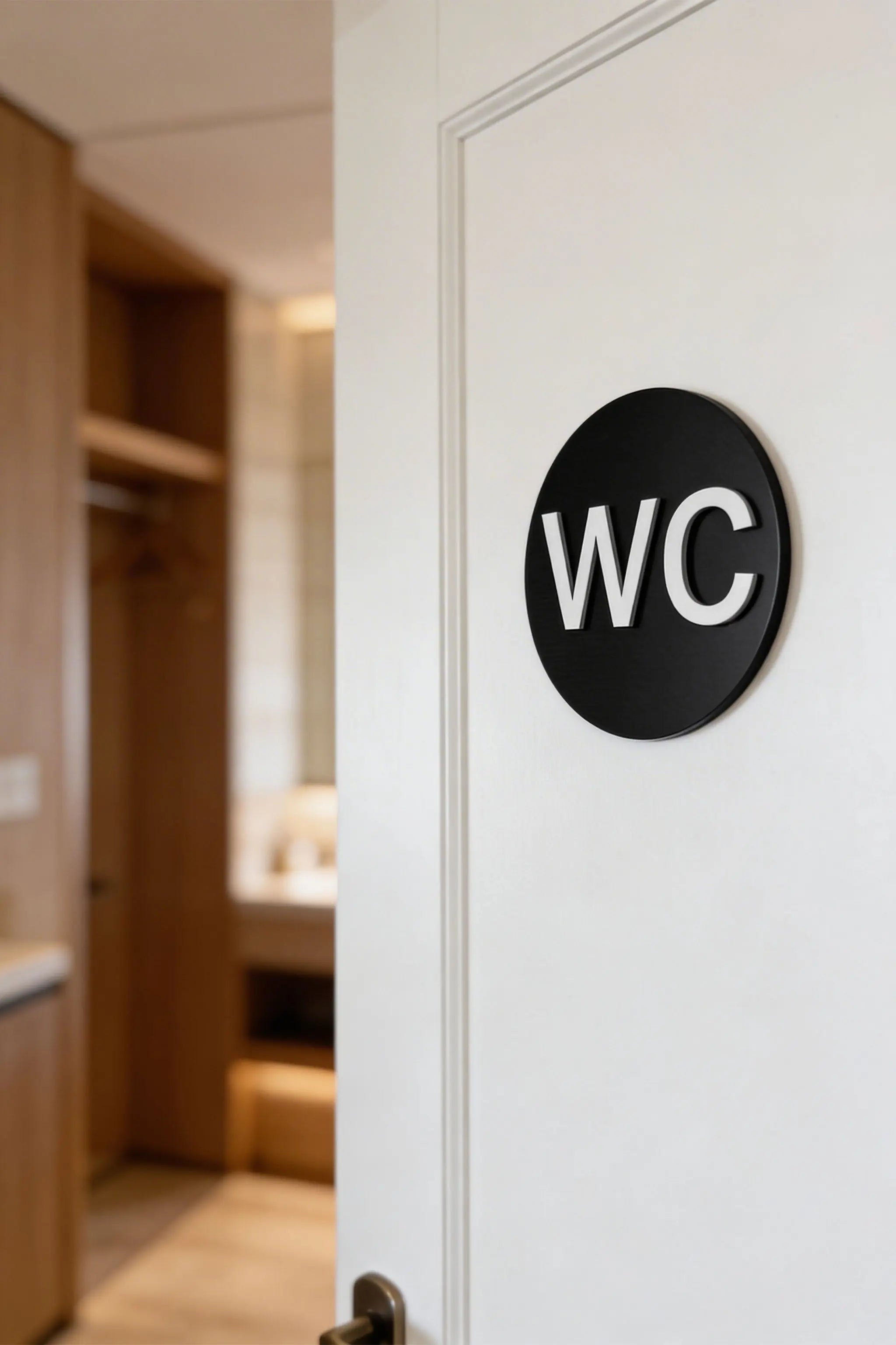 Wc Sign Classy WC Sign | Stylish & Durable Restroom Signs by ALUMADESIGNCO