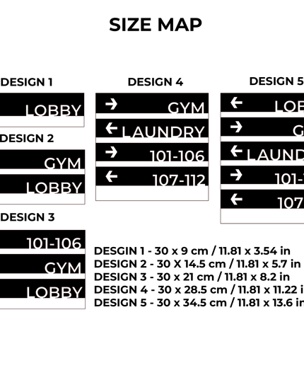 Premium Wayfinding Sign: Wall Plaque — "Modern" Design - ALUMADESIGNCO Door Signs - Custom Door Signs For Business & Office