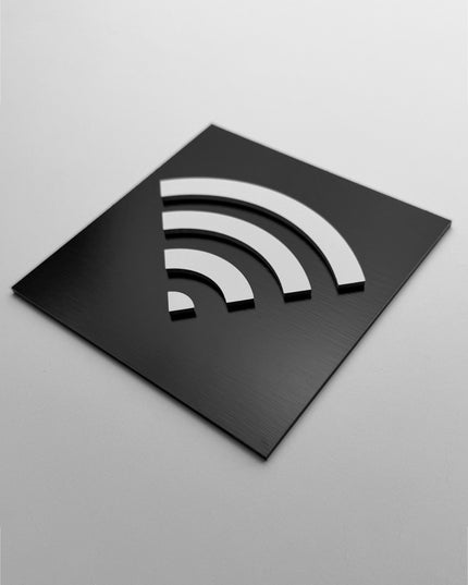 Wifi Sign - ALUMADESIGNCO Door Signs - Custom Door Signs For Business & Office
