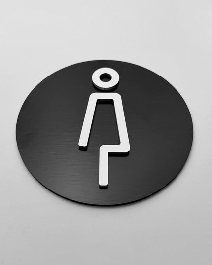 Women only sign by ALUMADESIGNCO, elegant door plaque for private spaces, wellness areas, offices, and modern interior environments