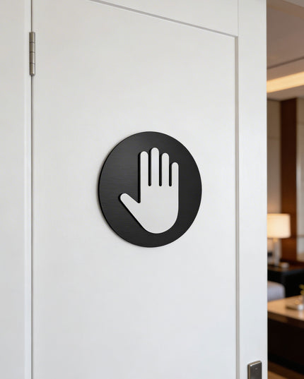Modern authorized personnel only sign by ALUMADESIGNCO featuring clean professional style, door signage for staff rooms, offices, and restricted interior areas