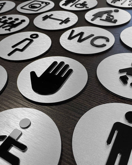 ELECTRICITY SIGN - ALUMADESIGNCO Door Signs - Custom Door Signs For Business & Office