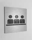 120 x 120 mm / Argent