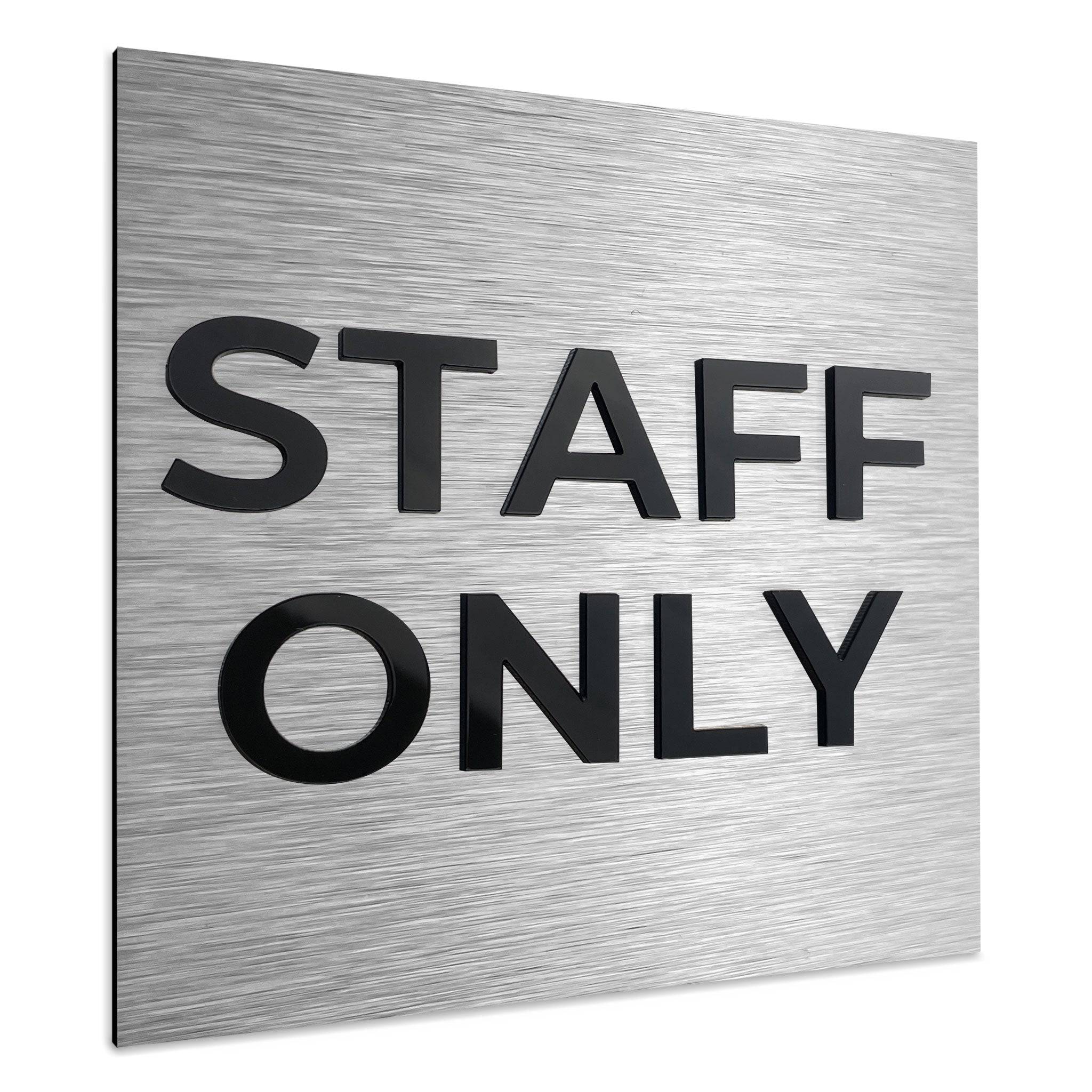 STAFF ONLY SIGN | ALUMADESIGNCO Door Signs - Custom Door Signs For ...