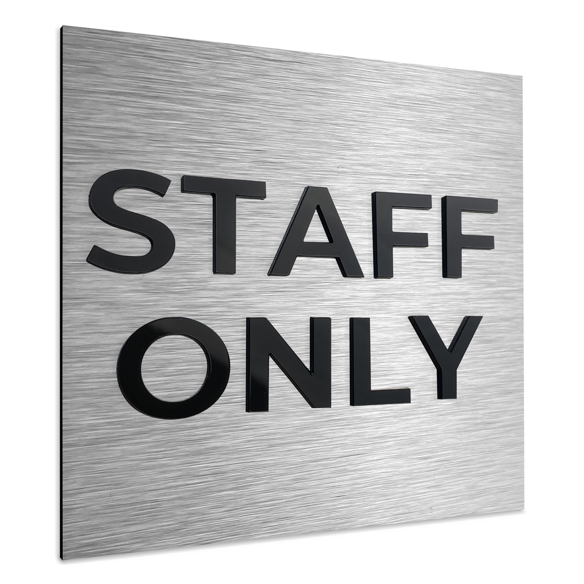 STAFF ONLY SIGN - ALUMADESIGNCO Door Signs - Custom Door Signs For Business & Office