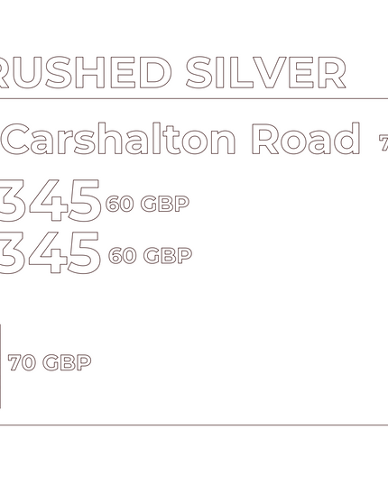 Custom order ( customised Brushed Silver Signs)