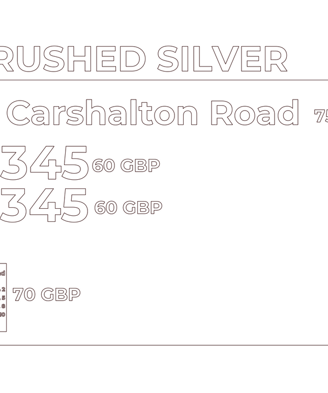 Custom order ( customised Brushed Silver Signs)