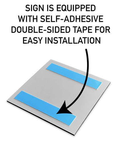 STAIR SIGN "UP RIGHT" - ALUMADESIGNCO Door Signs - Custom Door Signs For Business & Office