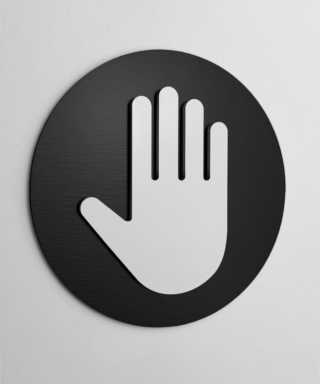 ALUMADESIGNCO authorized personnel only sign with modern lettering, premium restricted area door signage for offices, hotels, warehouses, and commercial interiors