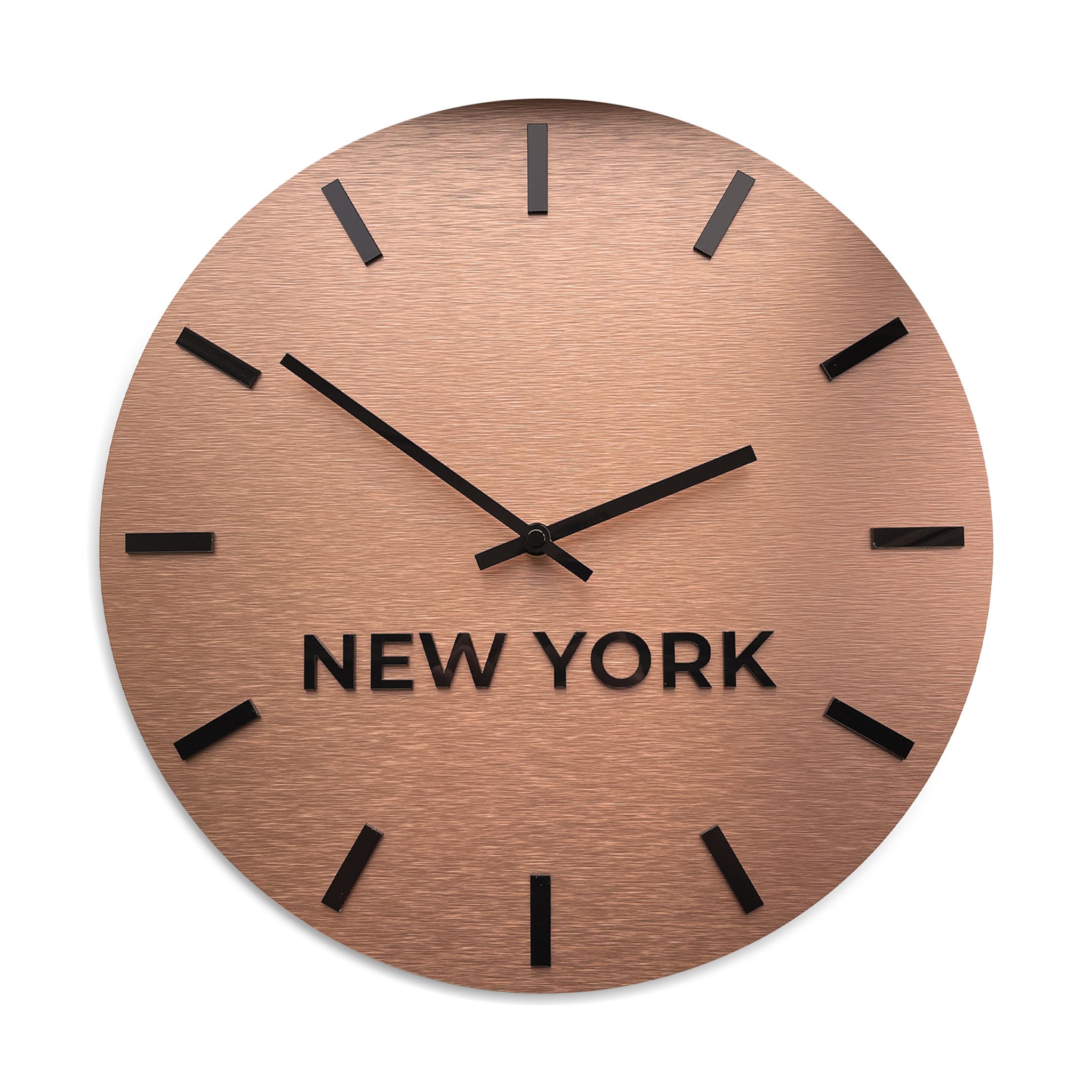 BRONZE "WORLD TIME ZONE CLOCK" - ALUMADESIGNCO Door Signs - Custom Door Signs For Business & Office