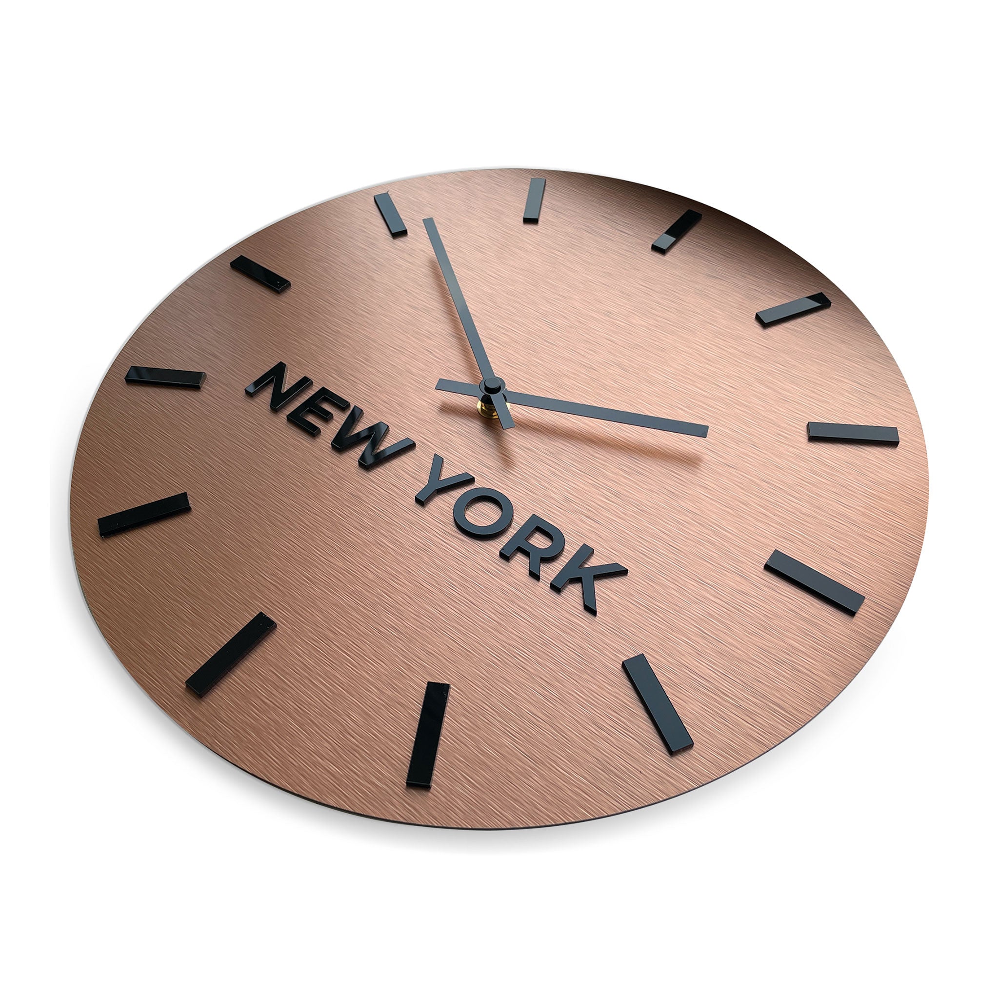 BRONZE "WORLD TIME ZONE CLOCK" - ALUMADESIGNCO Door Signs - Custom Door Signs For Business & Office