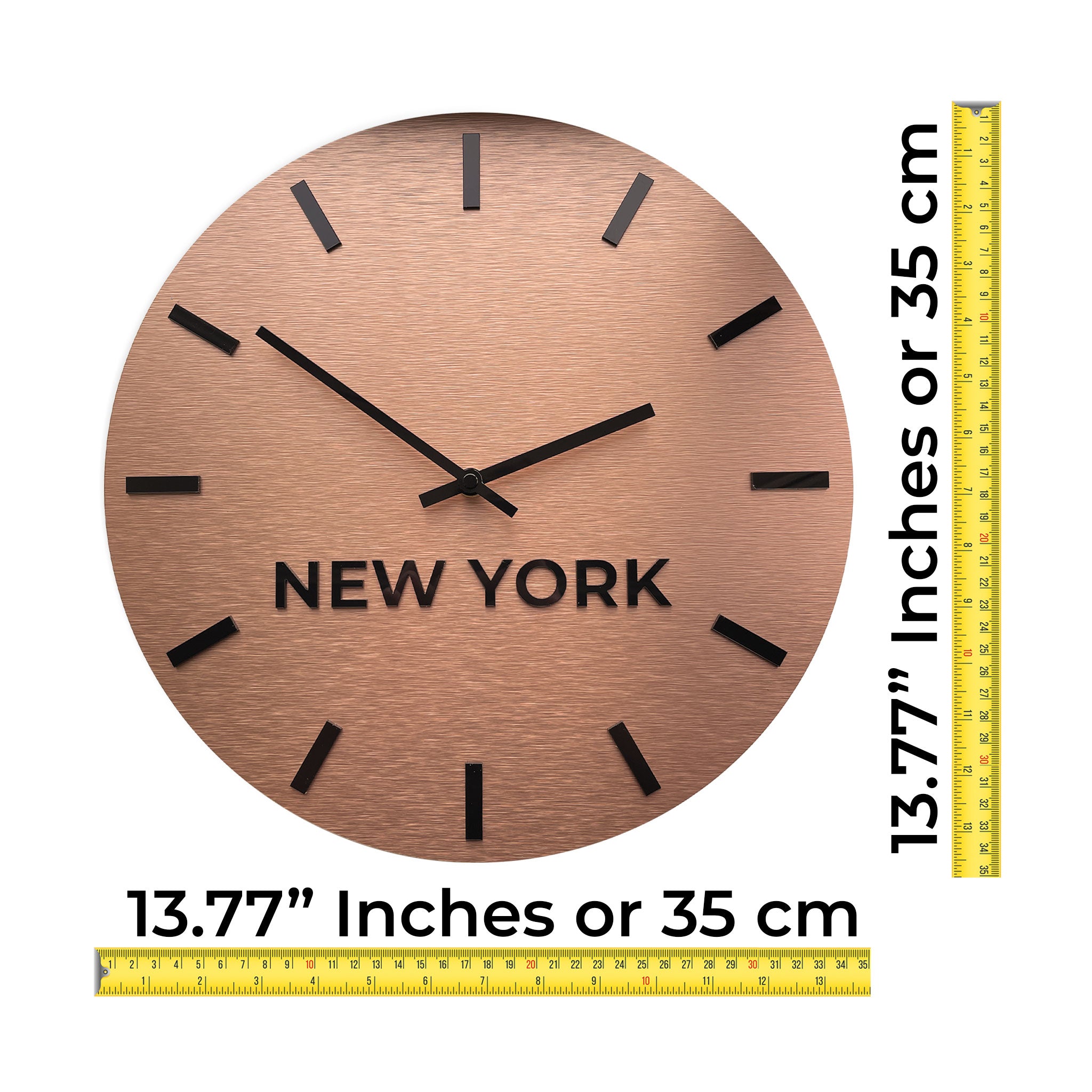 BRONZE "WORLD TIME ZONE CLOCK" - ALUMADESIGNCO Door Signs - Custom Door Signs For Business & Office