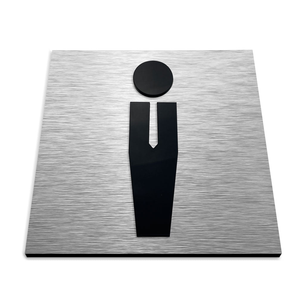 BATHROOM SIGN MAN - ALUMADESIGNCO Door Signs - Custom Door Signs For Business & Office