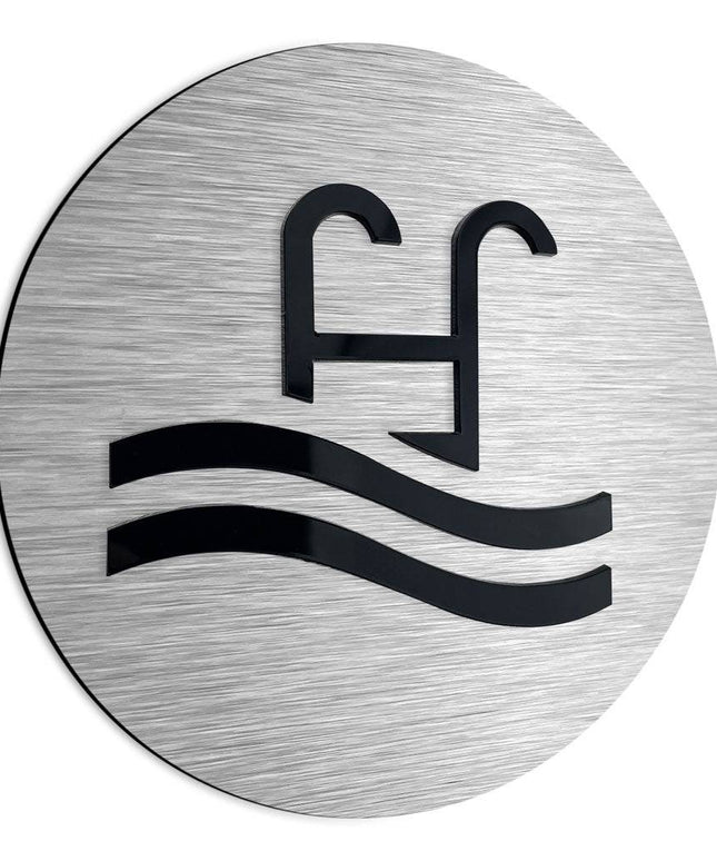SIGNS FOR POOL AREA - ALUMADESIGNCO Door Signs - Custom Door Signs For Business & Office