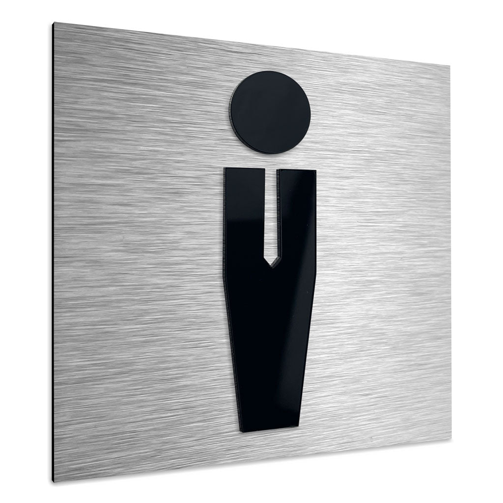BATHROOM SIGN MAN - ALUMADESIGNCO Door Signs - Custom Door Signs For Business & Office