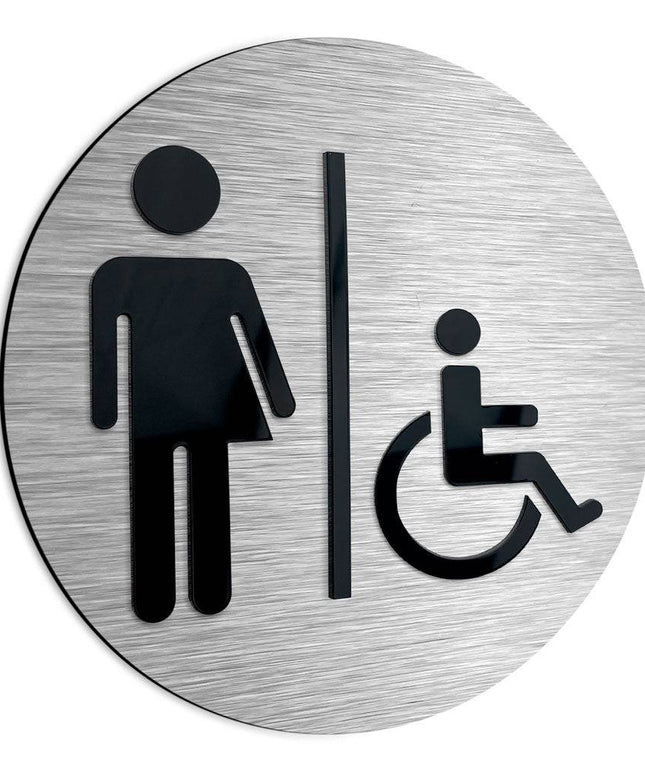 INCLUSIVE RESTROOM SIGN - ALUMADESIGNCO Door Signs - Custom Door Signs For Business & Office