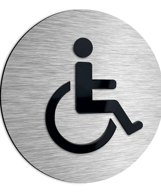HANDICAP BATHROOM SIGN - ALUMADESIGNCO Door Signs - Custom Door Signs For Business & Office