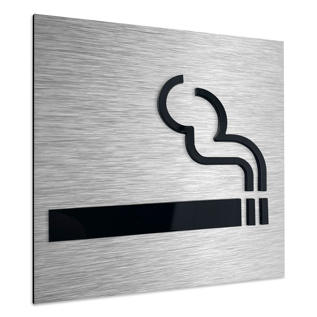 DESIGNATED SMOKING AREA SIGN - ALUMADESIGNCO Door Signs - Custom Door Signs For Business & Office