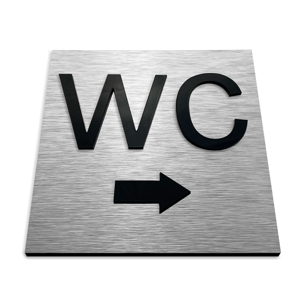 WC RIGHT ONLY SIGNAGE - ALUMADESIGNCO Door Signs - Custom Door Signs For Business & Office