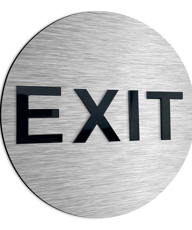 RESTAURANT EXIT SIGN - ALUMADESIGNCO Door Signs - Custom Door Signs For Business & Office
